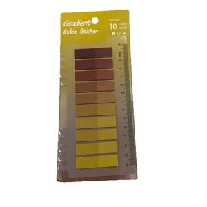 Segnapagina in PET colori Morandi con righello da 14 cm per ufficio e casa studio