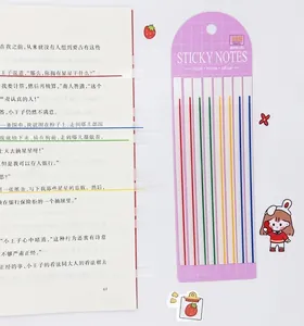 Ultra-fine colorful PET transparent sticky notes for book marking and indexing tabs