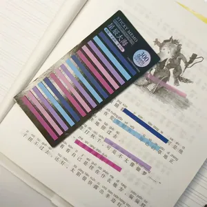 Extra thin translucent index tabs for page marking, 300 sheets pack in starry blue