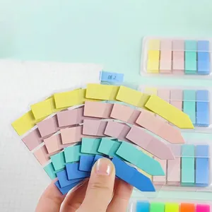 Onglets d'Index en PET Transparent Morandi Couleurs Fluorescentes Notes Autocollantes Imperméables Repositionnables Marque-Pages Fournitures Scolaires Bureau