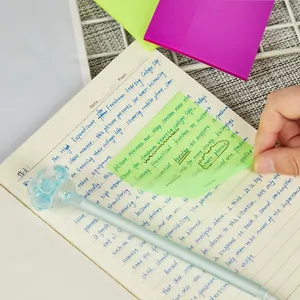 Transparente fluoreszierende Haftnotizen, wasserfest und beschreibbar für Journaling