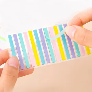 Colorful translucent narrow sticky index tabs for reading notes and student stationery