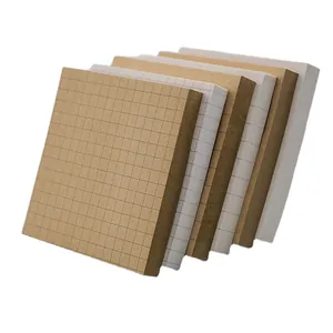 Note adesive quadrate kraft e bianche a quadretti per studenti e diario