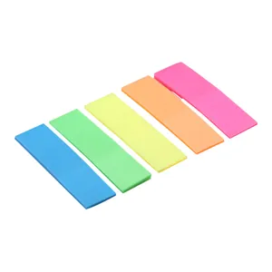 Colorful PET sticky notes index tabs set for page marking and document classification
