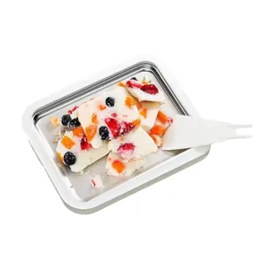 Machine à glace pilée manuelle avec raclette pour du yaourt glacé fait maison