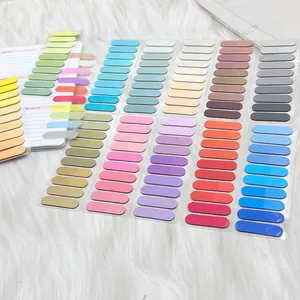 Morandi color gradient index tabs and sticky notes for document filing and labeling
