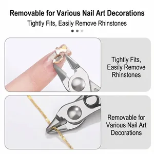 Επαγγελματική πένσα nail art για αφαίρεση διακοσμητικών και κοπή μικρών μεταλλικών αλυσίδων.
