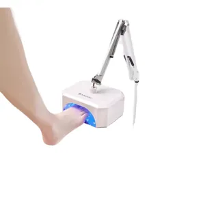 Professional rechargeable 36W UV LED foot nail lamp with adjustable arm by NAKANO