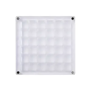Boîte de rangement professionnelle pour nail art en acrylique à 36 grilles avec couvercle aimanté