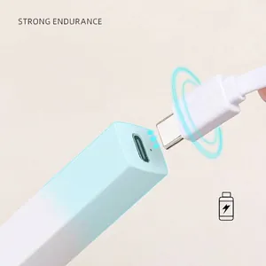Portable LED nail curing lamp with Type-C charging port and 15-day long battery life.