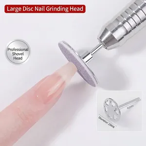 Punta per Trapano per Unghie Frisbee Professionale Mandrino in Acciaio Inossidabile Con Dischi Abrasivi per Strumenti Manicure Russa