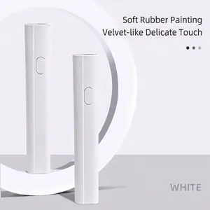 Portable handheld mini white UV LED nail lamp with soft-touch rubber coating finish