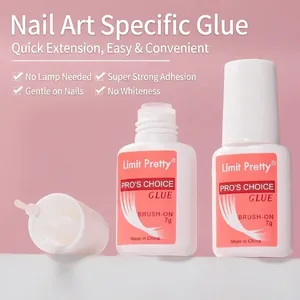 Professionele Transparante Nagellijm Met Borstel Sneldrogende Lijm Voor Kunstnagels Strass Manicure Gereedschap