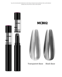 Professioneller silberner Metallic-Chrom-Spiegelpuder-Nagel-Air-Cushion-Stift MCB02 Effekte