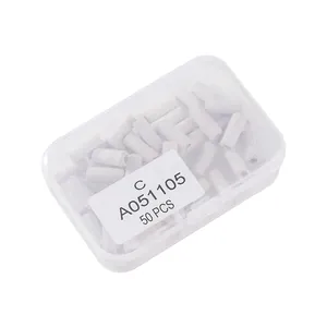 Lot de 50 embouts de ponçage manucure professionnels dans leur boîte de rangement transparente