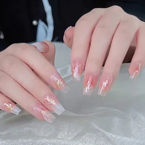 Japanischer Glimmer-Muschel-Nagelgel mit Pailletten für sommerliche Nailart-Designs
