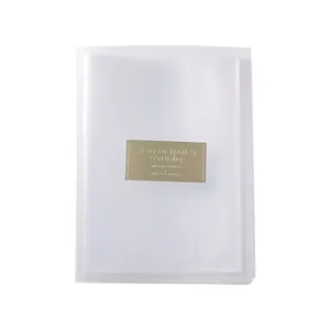 Carnet de Rangement Portable pour Autocollants à Ongles Organiseur en PET Mat Imperméable pour Décalcomanies Minimaliste Japonais Album Antipoussière
