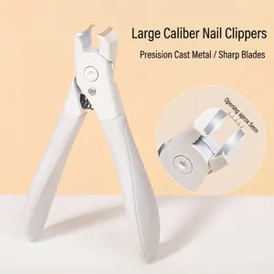 Professional Stainless Steel Large Opening Nail Clippers Anti-Splash Design Fingertip Nail Cutters For Thick Hard Nails