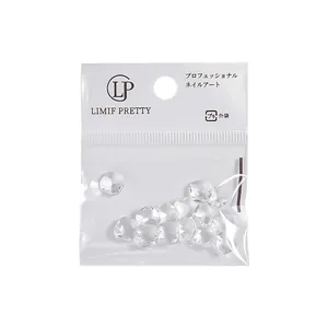 Professional transparent heart-shaped glass rhinestones for elegant nail art designs