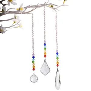 K9 Artificial Crystal Suncatcher Prism Pendant Rainbow Maker For Christmas Decoration Home Wedding Hanging Ornament Gift