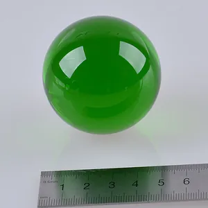 Transparente grüne K9 Kristallkugel 50mm Tischdekoration für Zuhause