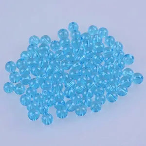 Perles en Verre Trempé Perles Rondes en Vrac DIY Fabrication de Bijoux Accessoires Perles de Couleur Plaquées pour Décoration de Bracelet Collier