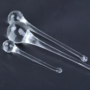 Set of three clear artificial crystal glass waterdrop pendants for wedding and light decor
