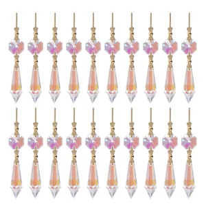 Ornamento Sospeso in Cristallo Per Decorazione Lampada Perline Sfaccettate Accessori DIY Colore AB Arcobaleno Ciondolo in Cristallo Per Soggiorno Casa