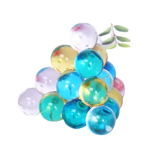 Modern colorful crystal glass sphere bookend cluster ornament for home office desktop