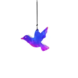 Attrape-soleil colibri en cristal iridescent avec revêtement AB pour décoration