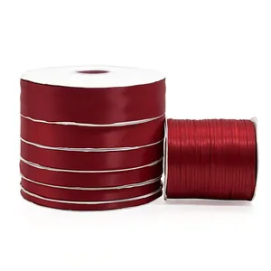 Polyester Satin Ribbon For Gift Wrapping Wedding Party Decoration DIY Crafts Cake Baking Multicolor Glossy Ribbon Bulk