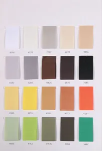 Detaillierte Farbkarte von hochdichten Ripsbändern aus Polyester für DIY-Geschenkverpackungen