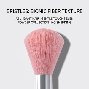 Weicher rosa Nagelstaubpinsel aus bionischer Faser für die professionelle Maniküre