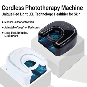 Professional UV LED Nail Lamp Rechargeable Cordless Nail Dryer Fast Curing Manicure Machine With Digital Display Salon Tool