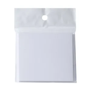 Disposable white square nail art glue mixing paper in 50 sheets packaging