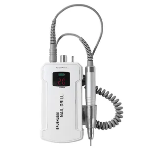 Fresa per unghie professionale portatile brushless con display digitale a LED