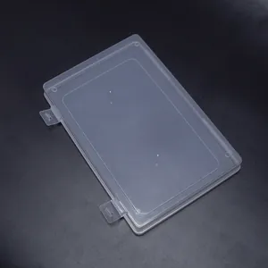Detailansicht der 24 cm großen transparenten rechteckigen PP-Kunststoffbox mit Schnallen