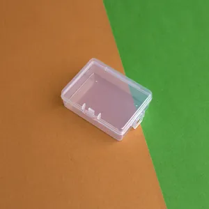 Kleine rechteckige Aufbewahrungsbox aus transparentem PP-Kunststoff
