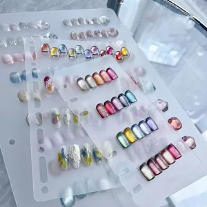 Présentoirs professionnels en acrylique dépoli pour la collection de couleurs d'ongles