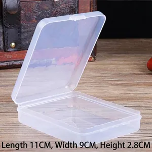 Portable Clear PP Plastic Makeup Sponge Storage Box Dustproof Powder Puff Case Small False Eyelashes Beauty Tool Organizer