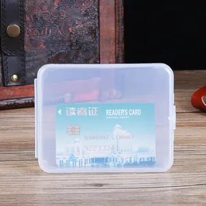 Clear translucent plastic storage container for makeup sponges and false eyelashes