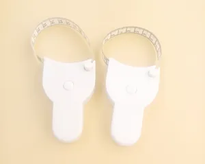 Professional white Y-shape body measuring tape for waist and circumference tracking