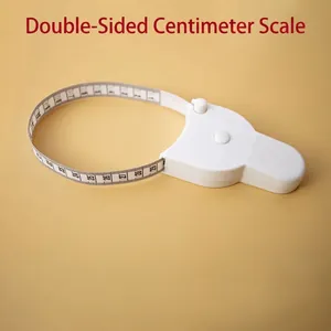 Professional white Y-shaped body measuring tape for accurate waist and circumference tracking