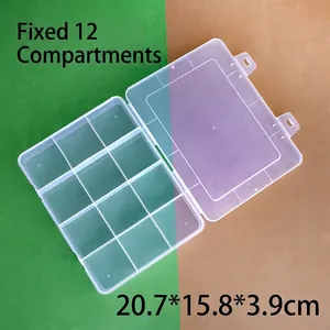 Transparente PP Kunststoff Aufbewahrungsbox Mit Festen Gittern Klarer Fach Organizer Für Kleine Hardware Perlen Schmuck Und Bastelbedarf