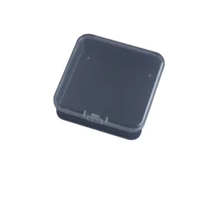 Scatola quadrata in plastica PP trasparente da 7,5 cm per gioielli, perline e cancelleria