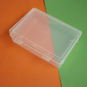 Transparente kleine Kunststoff-Aufbewahrungsbox mit Deckel für Kleinteile