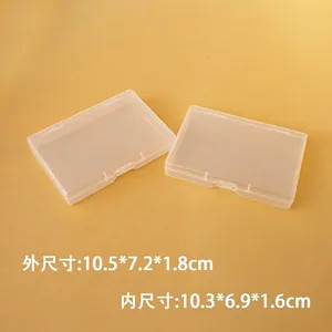 Boîte de rangement en PP transparent avec dimensions intérieures et extérieures