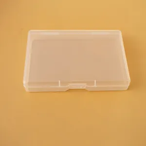 Boîte de rangement rectangulaire en plastique PP transparent pour bijoux et composants