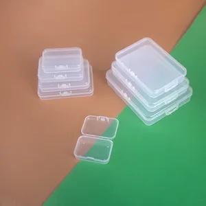 Ensemble de boîtes de rangement rectangulaires en plastique transparent de différentes tailles