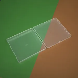 Boîte de rangement transparente en plastique PP avec couvercle pour bijoux et pièces